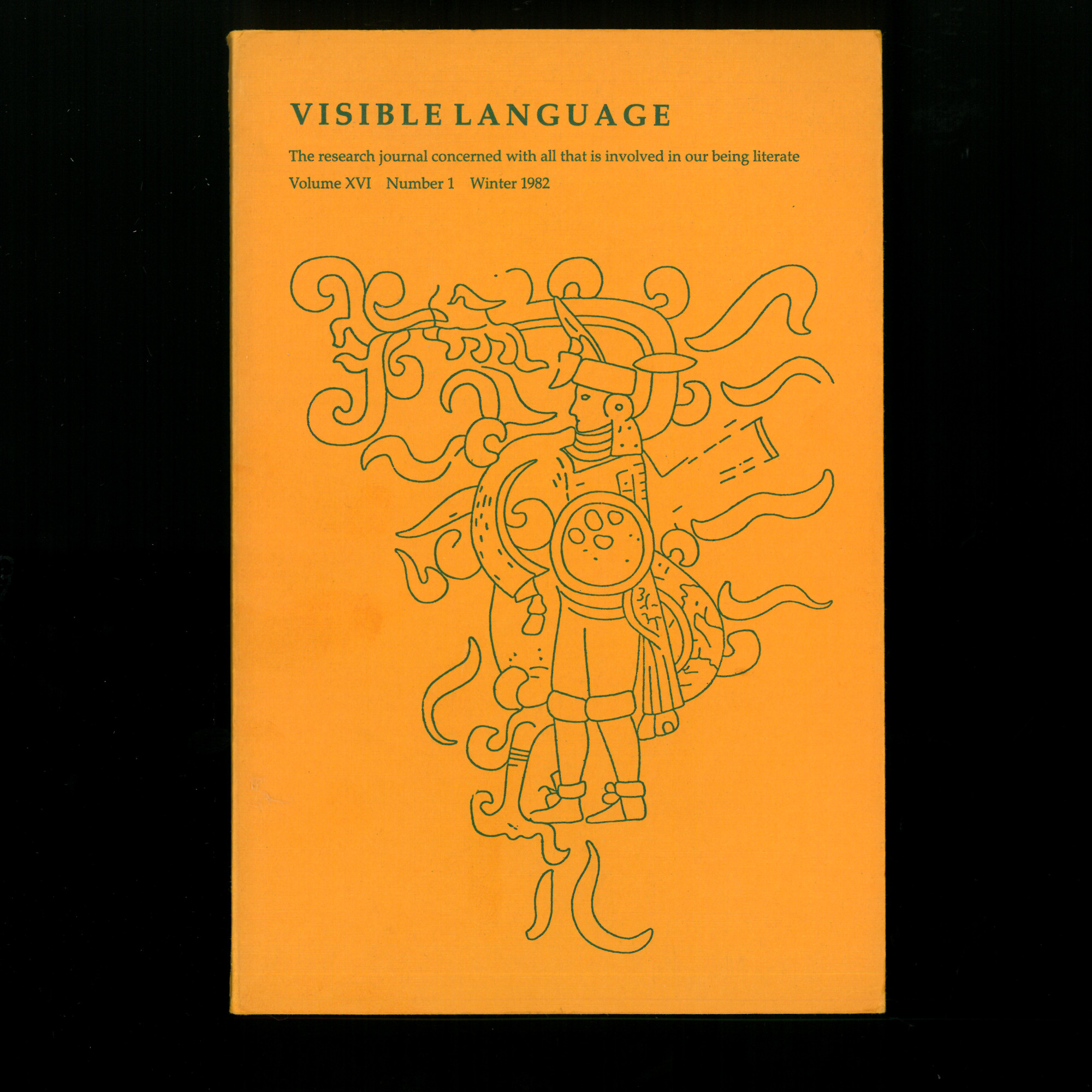 Figure 1. Couverture de Visible Language, Vol. XVI, no 1, Winter 1982